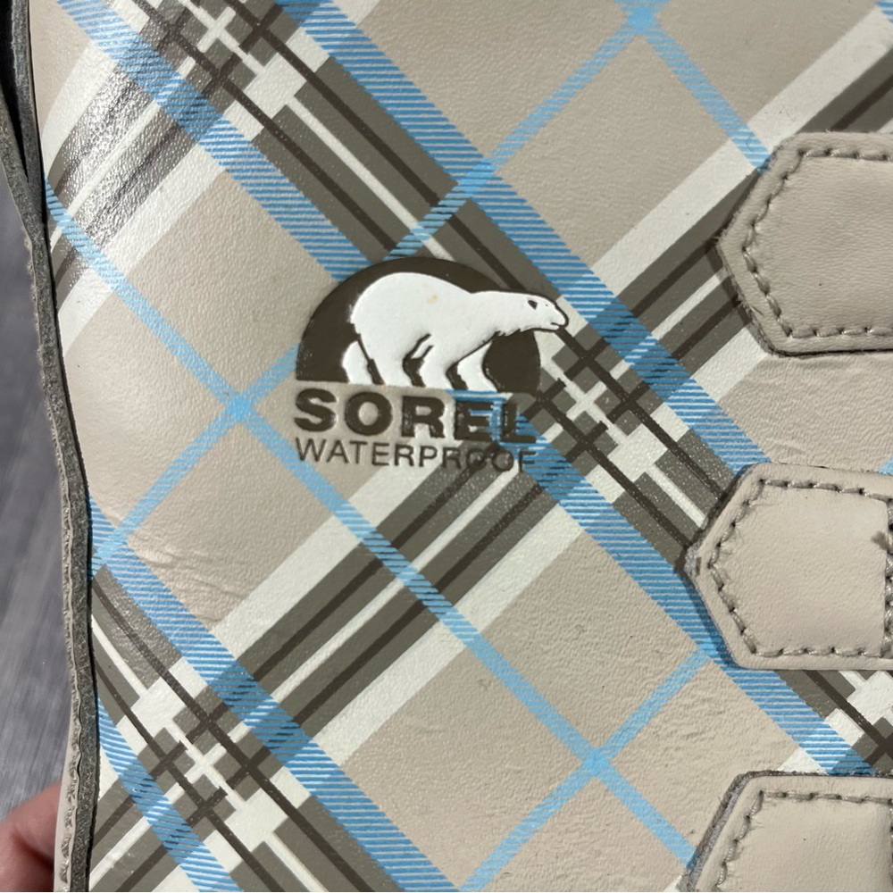 Sorel Grey, Biege, Light Blue and Black Fur-Lined Boots; 8 Women’s - Picture 3 of 12